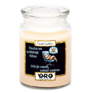 Svíčka Vydělávají těžce (Vůně svíčky: Vanilka)