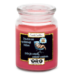 Svíčka Vydělávají těžce (Vůně svíčky: Višně v čokoládě)