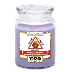 Svíčka Vzteklý jedinec (Vůně svíčky: Levandule)