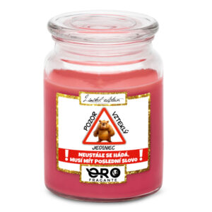 Svíčka Vzteklý jedinec (Vůně svíčky: Višně v čokoládě)