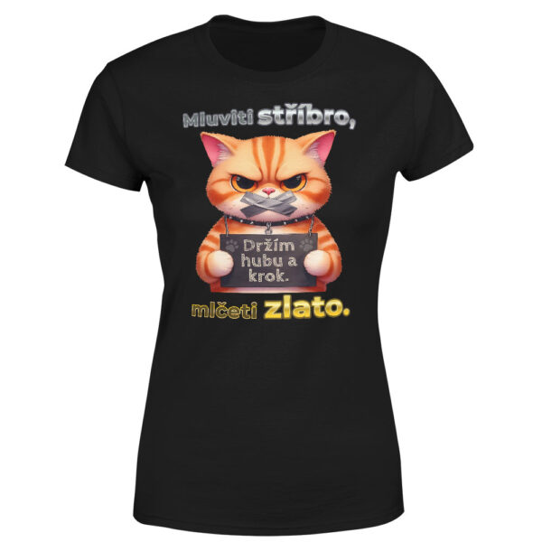Tričko Držím hubu (Velikost: M