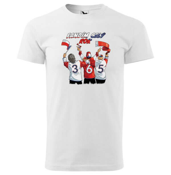 Tričko Fandím celý rok (Velikost: 4XL
