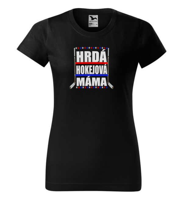 Tričko Hokejová máma (dámské) (Velikost: 2XL