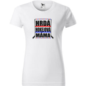 Tričko Hokejová máma (dámské) (Velikost: S