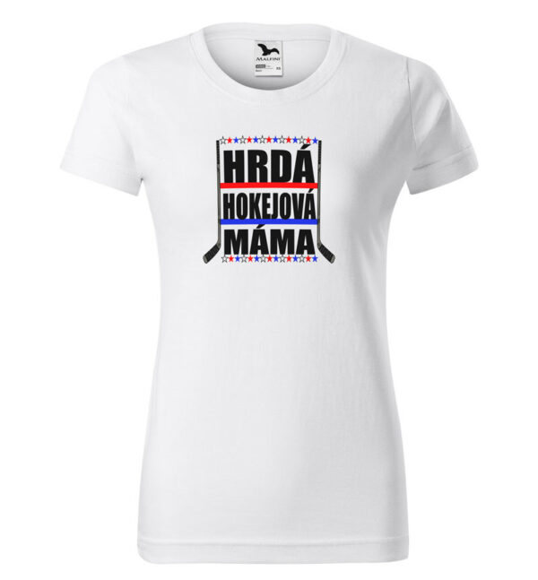 Tričko Hokejová máma (dámské) (Velikost: XL