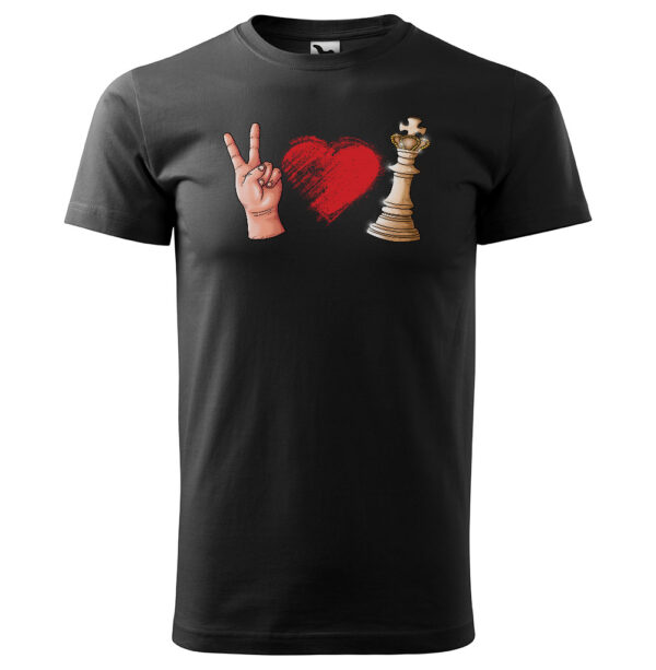 Tričko Love Chess (Velikost: M