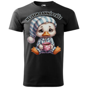 Tričko Nejsem ranní ptáče (Velikost: 4XL