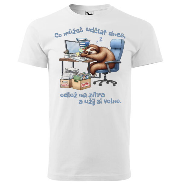 Tričko Odlož na zítra (Velikost: 2XL