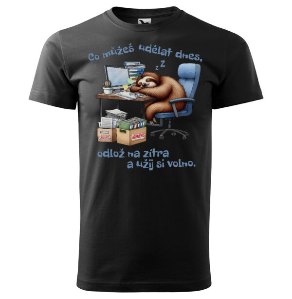 Tričko Odlož na zítra (Velikost: 3XL