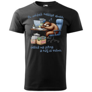 Tričko Odlož na zítra (Velikost: 4XL