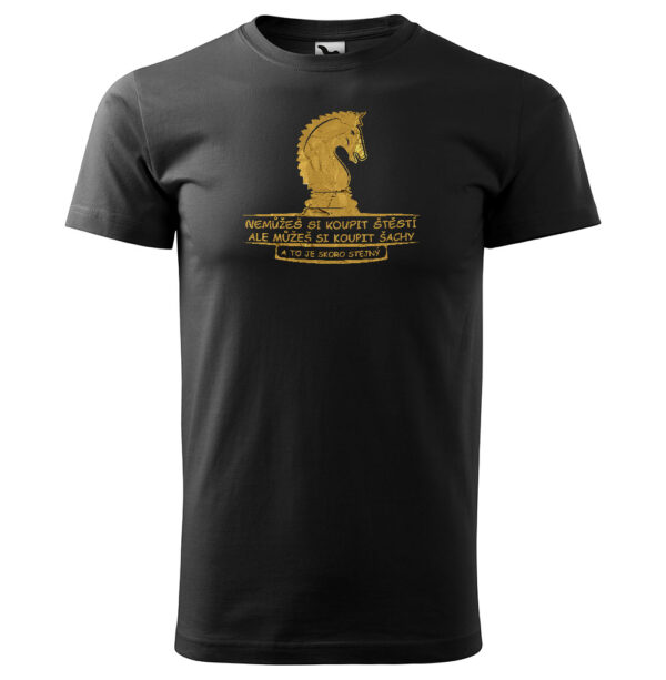 Tričko Šachy a štěstí (Velikost: 2XL