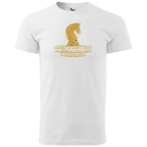 Tričko Šachy a štěstí (Velikost: M