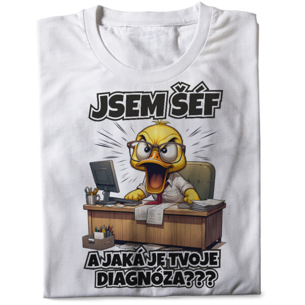 Tričko Šéf – diagnóza (pánské) (Velikost: 5XL)