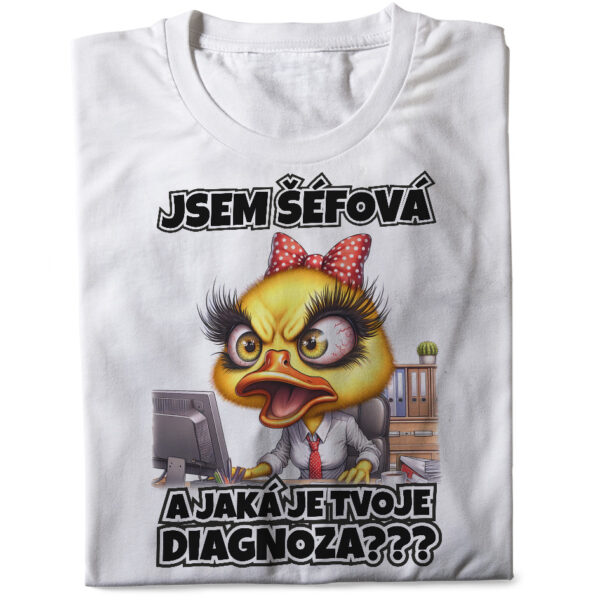 Tričko Šéfová – diagnóza (dámské) (Velikost: 2XL)