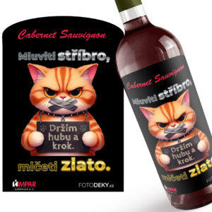 Víno Držím hubu (Druh Vína: Červené víno)