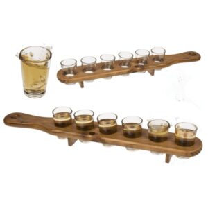 Dřevěný stojan na panáky