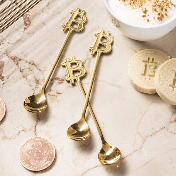 Lžičky Bitcoin (3 kusy)