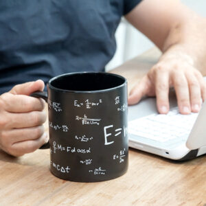 Velký hrnek matematika - černý
