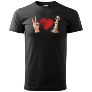 Tričko Love Chess (Velikost: 4XL