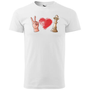 Tričko Love Chess (Velikost: XS