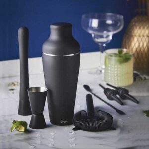 Barmanský set - matný černý