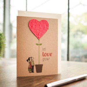 Blahopřání „Let love grow“