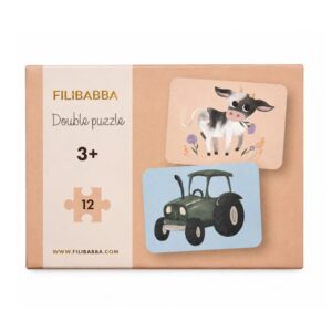 Filibabba Double Puzzle 12 ks Farma