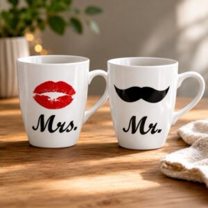 Hrnky Mr a Mrs - vada na hrnku Mrs