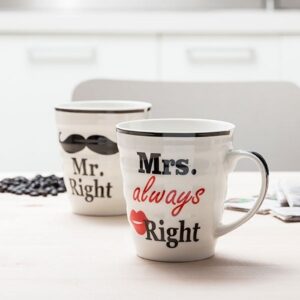 Hrnky Mr right a Mrs always right II - vada na hrnku Mrs