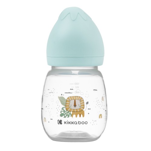 Kojenecká láhev KikkaBoo 180 ml Savana mentolová 3m+