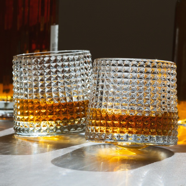 Křišťálové sklenice na whisky (2 kusy)