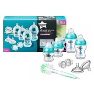 Tommee Tippee sada kojeneckých lahviček C2N ANTI-COLIC s kartáčem