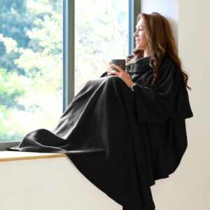 Deka s rukávy Snug-Rug - černá
