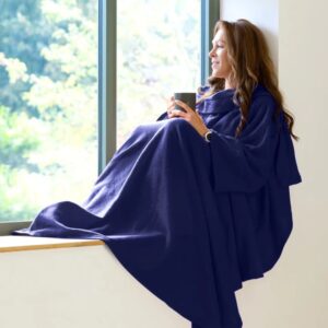 Deka s rukávy Snug-Rug - tmavě modrá