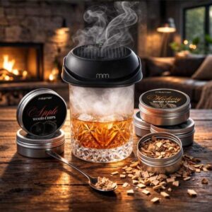 Elektrická sada na uzení whisky a koktejlů
