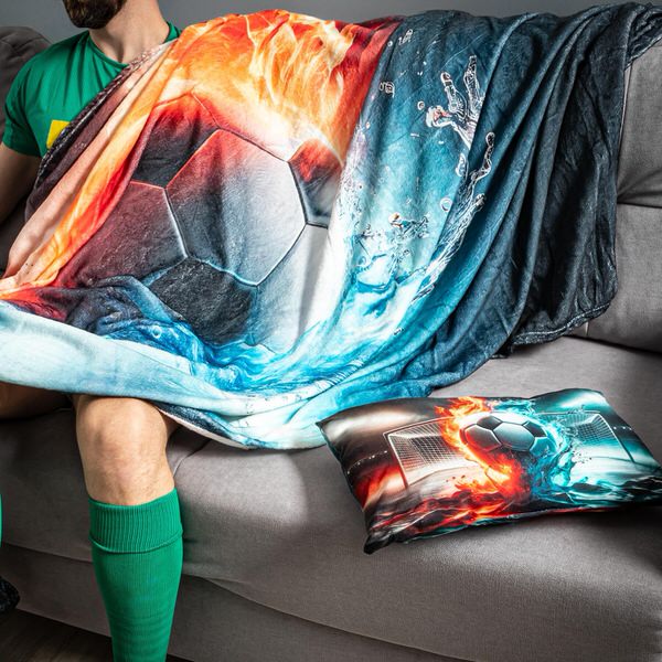 Fotbalový set deka a polštář