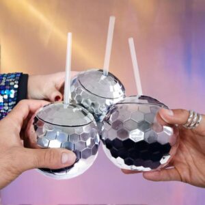 Sklenice disco koule (3 kusy) - poškozená krabice